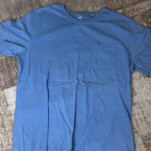 Izod Baby Blue S/S Cotton Pocket T-shirt w/ Subtle Branding on Pocket, XL